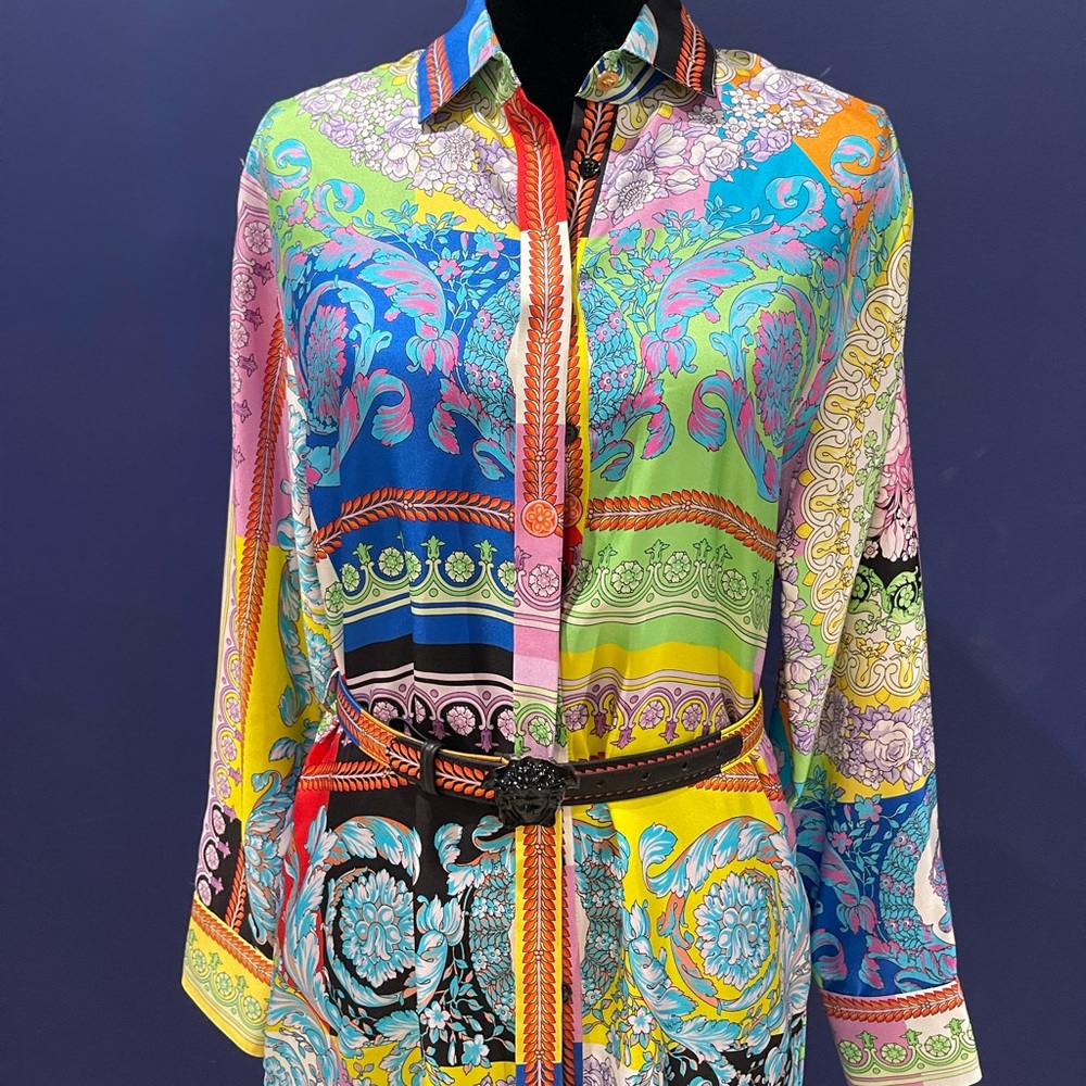 Maxi long sleeve Versace dress